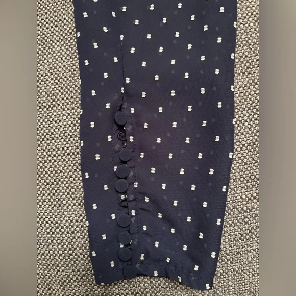 Self-Portrait Polka Dot Print Square Neckline Romper - Picture 10 of 10